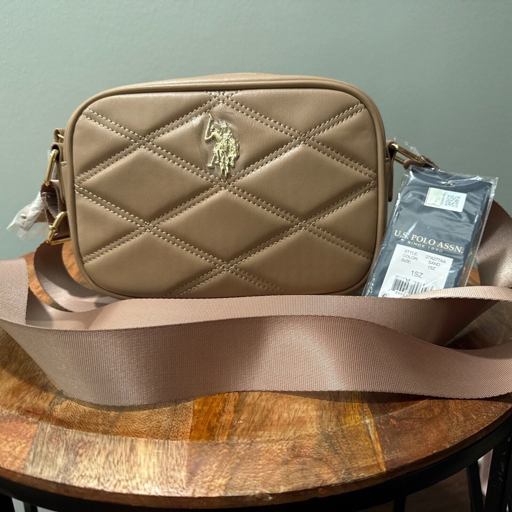 U.S. Polo Assn. Women's Crossbody Bag Sand Color New
